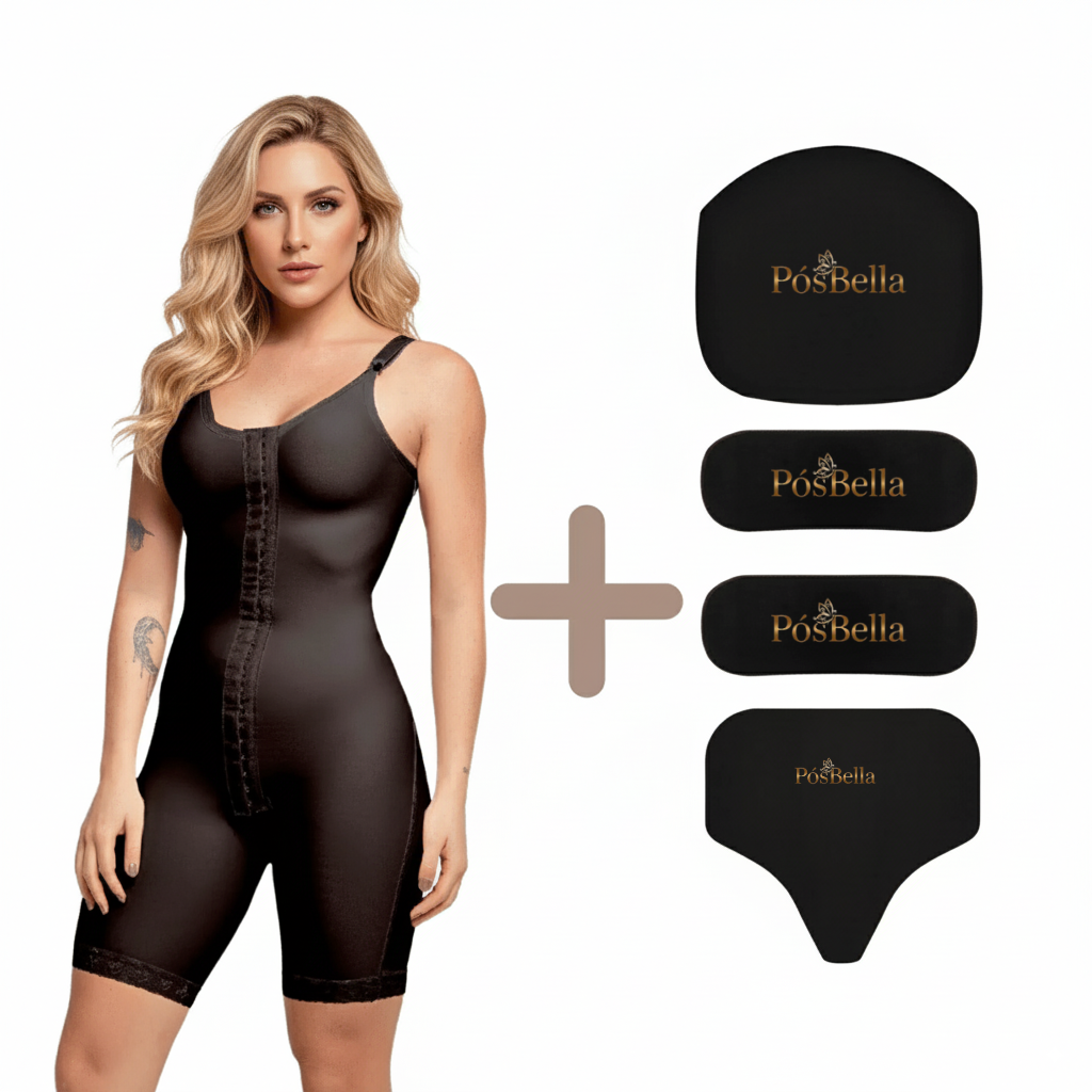 Kit Cinta de Alça e Placas Rígidas Preto